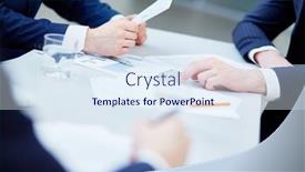  Presentation with group - Audience pleasing slide deck consisting of group-of-businessmen-working backdrop and a  colored foreground