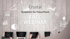  Presentation with busy - Presentation with group-of-busy-people-working background and a light gray colored foreground