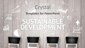  Presentation with busy - PPT theme enhanced with group-of-busy-people-working background and a light gray colored foreground