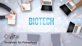  Presentation with busy - Presentation having group-of-busy-people-working background and a light blue colored foreground