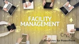  Presentation with busy - PPT layouts enhanced with group-of-busy-people-working background and a coral colored foreground