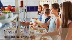  Presentation with elementary children - Slides enhanced with group-of-children-as-elementary and a coral colored foreground