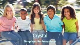  Presentation with roundabout - Cool new slides with riding on roundabout in playground backdrop and a ocean colored foreground