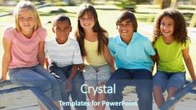  Presentation with roundabout - Amazing PPT layouts having group of children riding backdrop and a ocean colored foreground