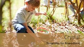  Presentation with hidden - Amazing theme having group-of-children-wearing-bunny backdrop and a gold colored foreground