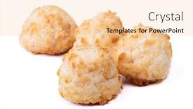  Presentation with coconut - Beautiful slide set featuring group-of-coconut-cookies-isolated backdrop and a lemonade colored foreground