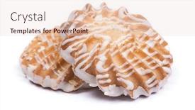  Presentation with white chocolate - Slides consisting of group-of-cookies-drizzled background and a lemonade colored foreground