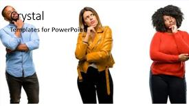  Presentation with cool - Slide deck enhanced with group of cool people woman background and a lemonade colored foreground