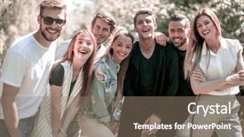  Presentation with youth group - Cool new slides with group of creative youth backdrop and a gray colored foreground