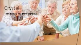  Presentation with trains - Cool new slides with group-of-demented-seniors-trains backdrop and a lemonade colored foreground