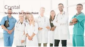  Presentation with diverse medical - Beautiful slides featuring group-of-diverse-medical-staff backdrop and a lemonade colored foreground