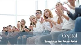  Presentation with diverse people - PPT layouts having group-of-diverse-young-people background and a seafoam green colored foreground