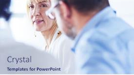  Presentation with nurses - Theme with group-of-doctors-and-nurses background and a sky blue colored foreground