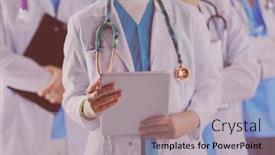  Presentation with nurses - PPT layouts featuring group-of-doctors-and-nurses background and a  colored foreground