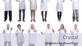  Presentation with group - Slides consisting of group-of-doctors-holding-jar background and a lemonade colored foreground