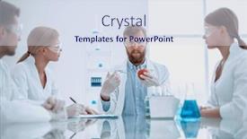  Presentation with group dairy fruit desserts - Slide deck consisting of group of experts testing fruits for the presence of gmos background and a sky blue colored foreground