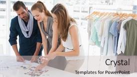  Presentation with designs - Amazing presentation having group of fashion designers discussing backdrop and a light gray colored foreground