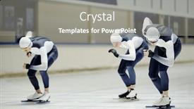  Presentation with youthful - Presentation consisting of group-of-fit-youthful-sportsmen background and a gray colored foreground