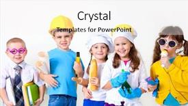  Presentation with diverse group of children reading - Beautiful PPT layouts featuring group of five children dressing backdrop and a white colored foreground