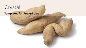  Presentation with sweet - Presentation theme enhanced with group-of-fresh-raw-sweet background and a lemonade colored foreground