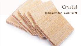  Presentation with waffles - Beautiful slides featuring group-of-fresh-square-waffles backdrop and a lemonade colored foreground