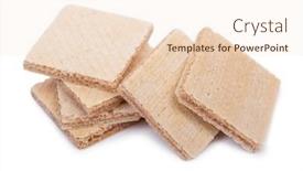  Presentation with waffles - Colorful PPT layouts enhanced with group-of-fresh-square-waffles backdrop and a lemonade colored foreground