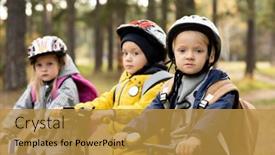  Presentation with friendly - PPT layouts having group-of-friendly-little-kids background and a gold colored foreground