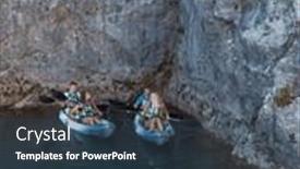  Presentation with river forest - PPT layouts consisting of group-of-friends-enjoying-fun background and a tawny brown colored foreground