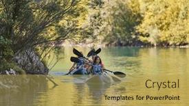  Presentation with kayaking - PPT layouts featuring group-of-friends-enjoying-having background and a yellow colored foreground