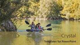  Presentation with river forest - PPT theme with group-of-friends-enjoying-having background and a yellow colored foreground