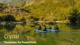  Presentation with river forest - PPT theme consisting of group-of-friends-enjoying-having background and a tawny brown colored foreground