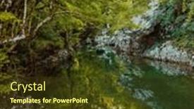  Presentation with river forest - Presentation theme enhanced with group-of-friends-enjoying-having background and a tawny brown colored foreground