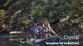  Presentation with calm - Slide set consisting of group-of-friends-enjoying-having background and a tawny brown colored foreground