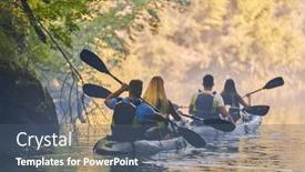  Presentation with calm - Presentation theme consisting of group-of-friends-enjoying-having background and a gray colored foreground