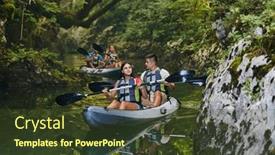  Presentation with calm - Presentation design with group-of-friends-enjoying-having background and a tawny brown colored foreground