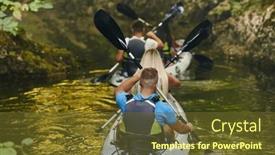  Presentation with calm - Slide deck featuring group-of-friends-enjoying-having background and a tawny brown colored foreground