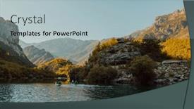  Presentation with kayaking - PPT theme consisting of group-of-friends-enjoying-having background and a light blue colored foreground