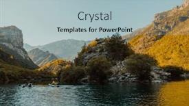  Presentation with kayaking - Slide deck consisting of group-of-friends-enjoying-having background and a light blue colored foreground