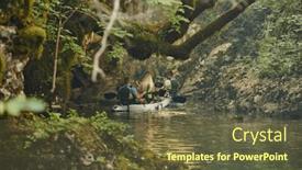  Presentation with calm - Presentation featuring group-of-friends-enjoying-having background and a tawny brown colored foreground