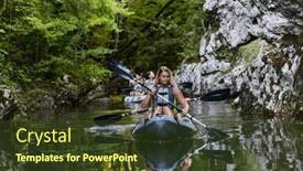  Presentation with river forest - PPT theme enhanced with group-of-friends-enjoying-having background and a tawny brown colored foreground