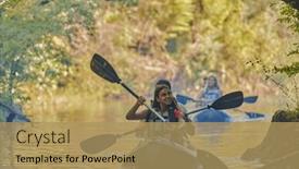  Presentation with calm - Presentation theme featuring group-of-friends-enjoying-having background and a coral colored foreground