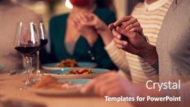  Presentation with masks - Colorful slide deck enhanced with group-of-friends-in-masks backdrop and a coral colored foreground