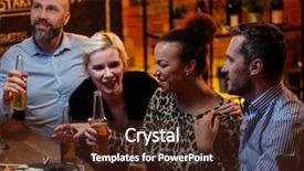  Presentation with friends show - PPT layouts consisting of group of friends watching tv background and a tawny brown colored foreground