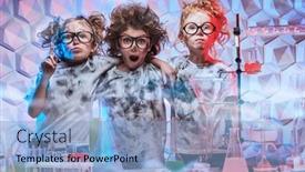  Presentation with black children - Slide deck enhanced with group-of-funny-and-surprised background and a light blue colored foreground