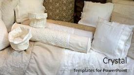  Presentation with linen - Beautiful theme featuring group of hand made vintage backdrop and a light gray colored foreground