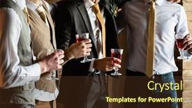  Presentation with elegant - Amazing presentation theme having group-of-handsome-elegant-young backdrop and a tawny brown colored foreground