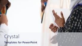  Presentation with team working together - Cool new PPT layouts with homework girls wearing traidiional sudan backdrop and a sky blue colored foreground