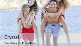  Presentation with diverse kids - Amazing presentation theme having group of happy diverse kids backdrop and a light blue colored foreground