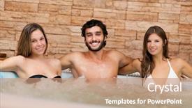  Presentation with relaxing - PPT theme with unique stylish red hearts and cookies on craft background happy valentines day text background and a coral colored foreground