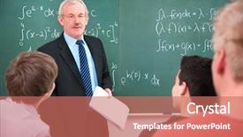  Presentation with racial group high school students - Audience pleasing PPT theme consisting of portrait of a two smiling women in santa cloth showing tablet computer screen isolated on a white background backdrop and a coral colored foreground
